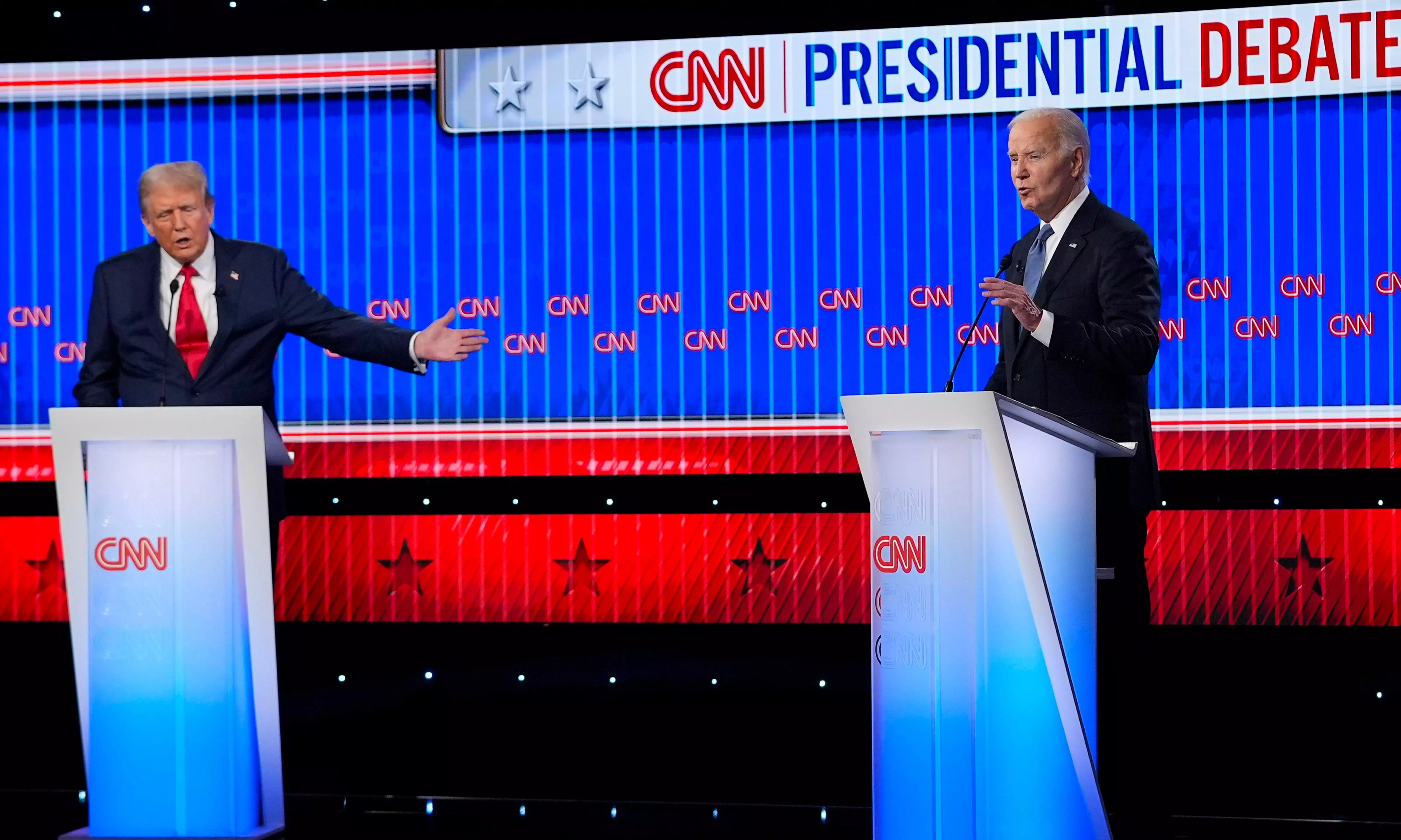 Presidential debate: Biden and Trump call each other liar, worst president