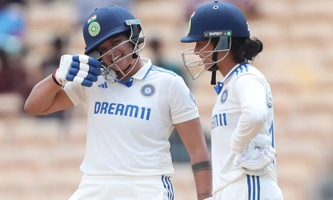 Shafali-Smriti Script Highest Opening Partnership in Womens Test Cricket