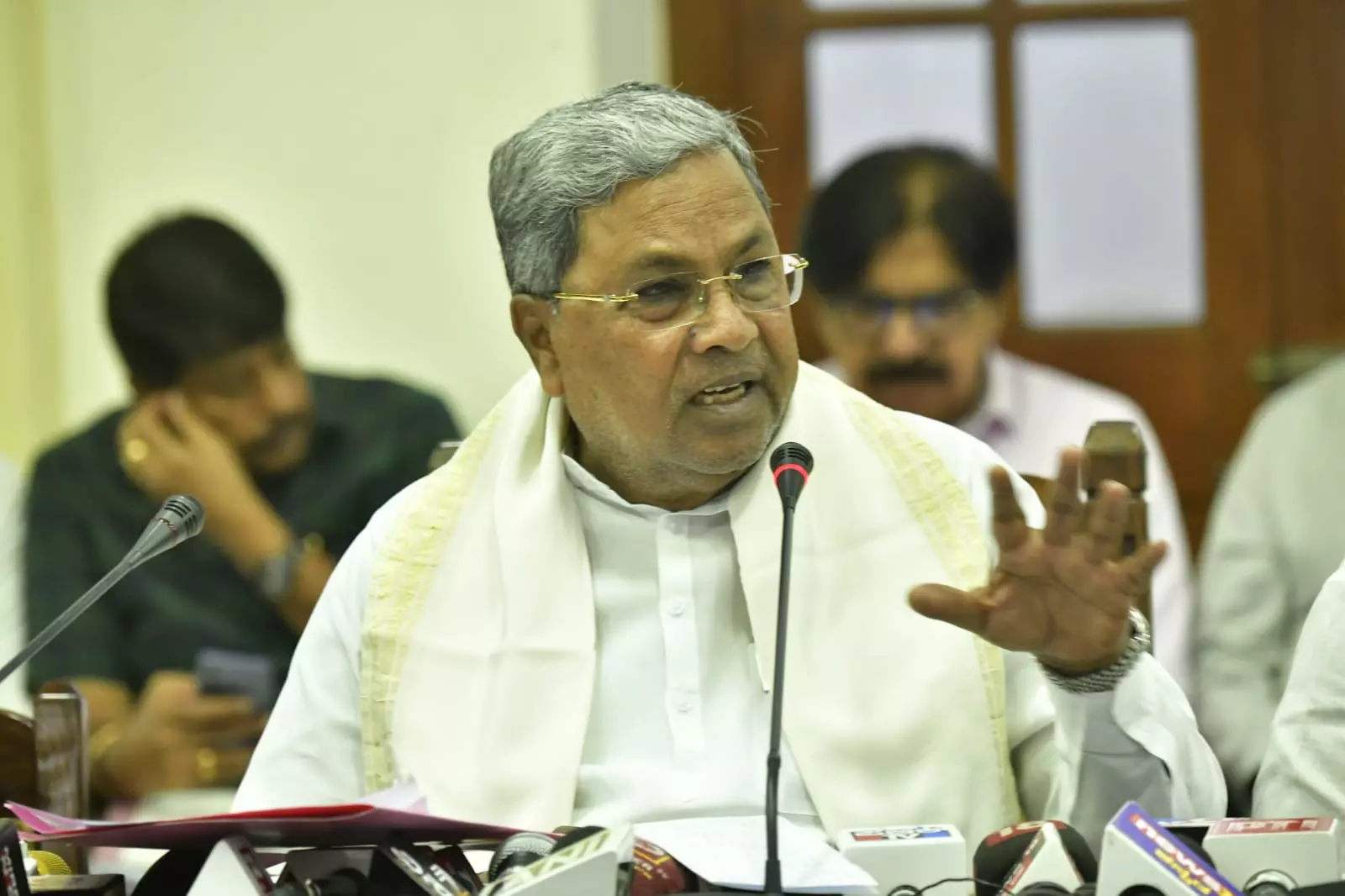 Karnataka CM Siddaramaiah Inspects Landslide Area In Kodagu District