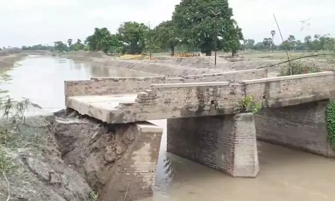 Another Bridge Collapses in Bihars Siwan District, Seventh Such Incident in 15 Days