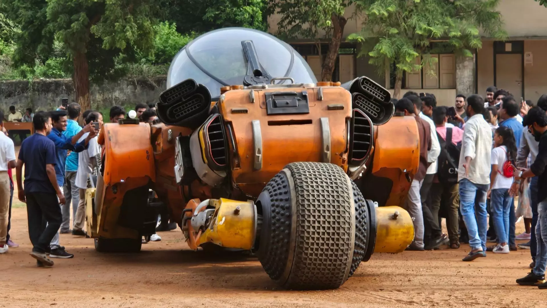 Tollywoods flying car Bujji captivates Vizag crowds