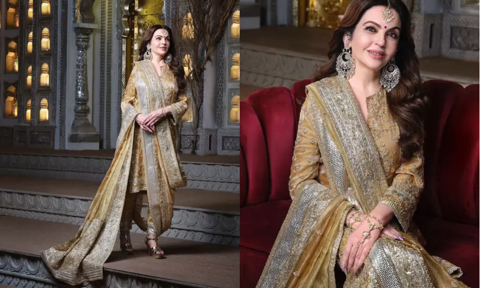 Nita Ambani Brings the Bling in Hyderabadi Haute Couture