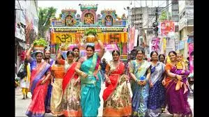 Congress Leaders Distribute Bonalu Festival Cheques in Secunderabad