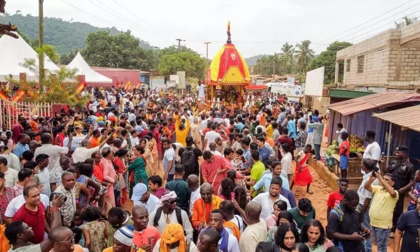 Iskcon Takes Out Jagannath Rath Yatra In Vijayawada