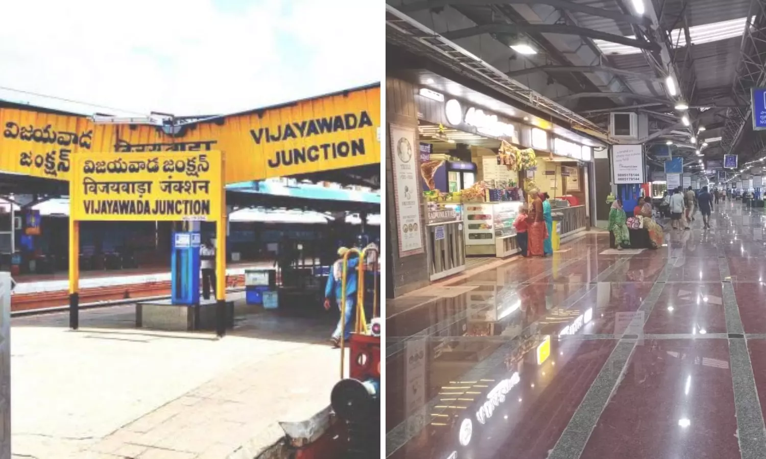 Food, amenities inspection at Vijayawada Railway Station