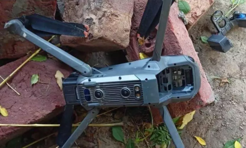 Drone Carrying Parcel with Three Pistols from Pakistan Brought Down in Punjabs Fazilka: BSF