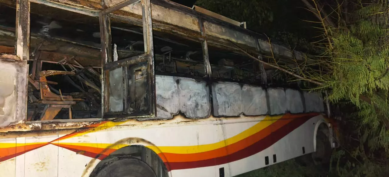 APSRTC Bus Catches Fire After Collision in Jadcherla; Several Injured