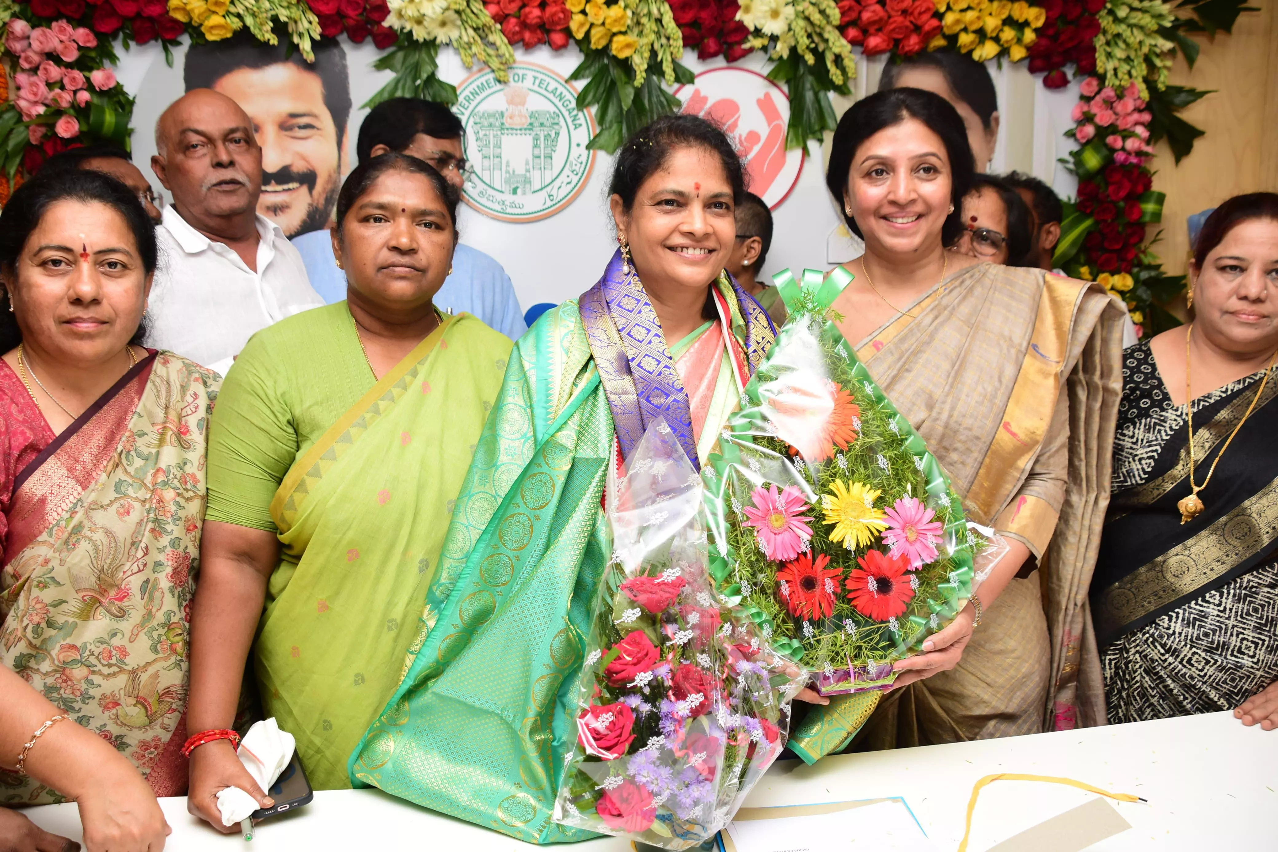 Nerella Sharada assumes charge as chairperson of Telangana State Women’s Commission