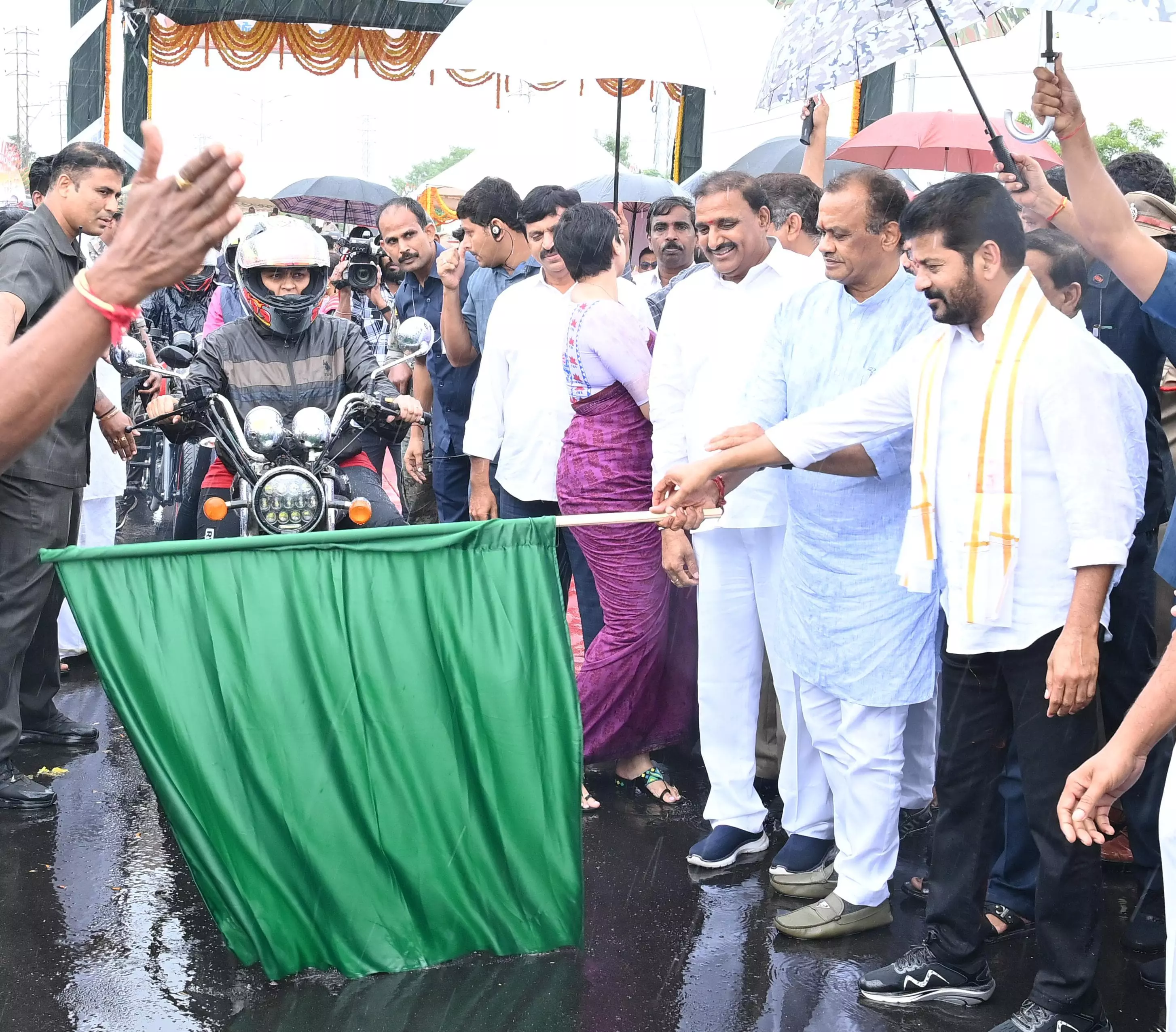 CM Revanth Inaugurates Gopanpally Flyover, Announces Major Development Plans for Hyderabad