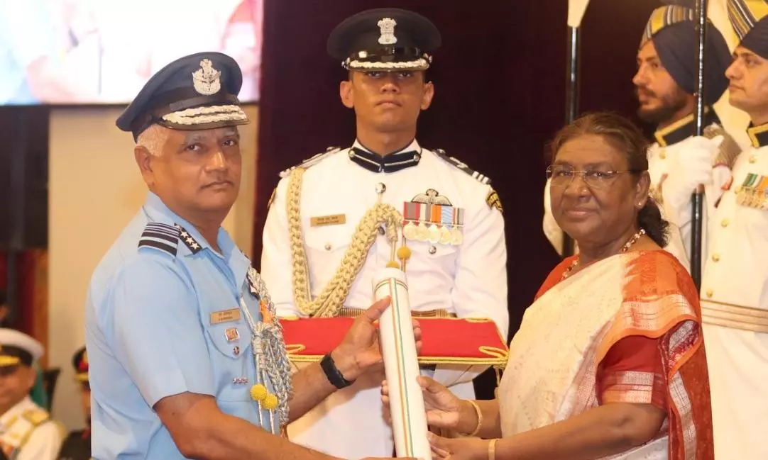 President Murmu Awards Top Medals to Hyderabad Officers