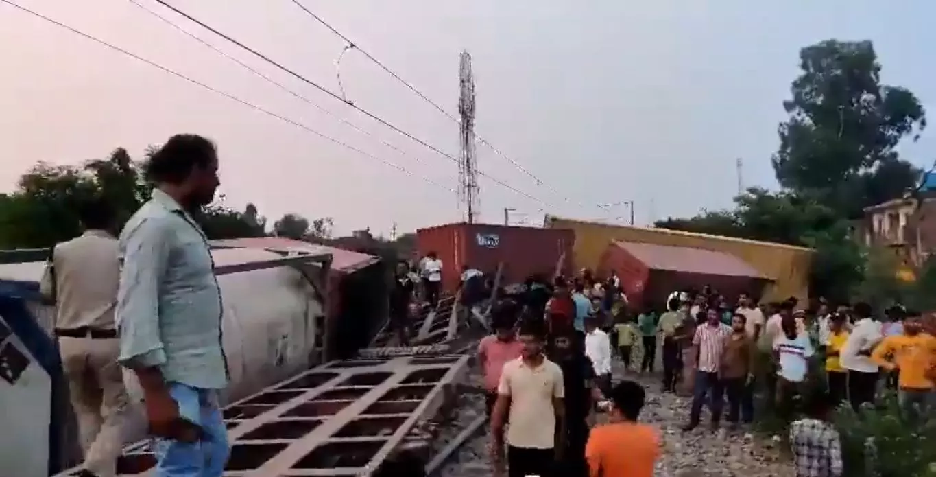 Seven Coaches of Goods Train Derails in Uttar Pradeshs Amroha