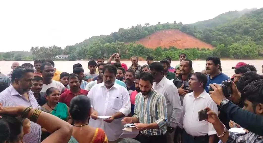 Karnataka: Minister Grants total of ₹14.75 Lakh to 59 Uluvare Landslide Victims