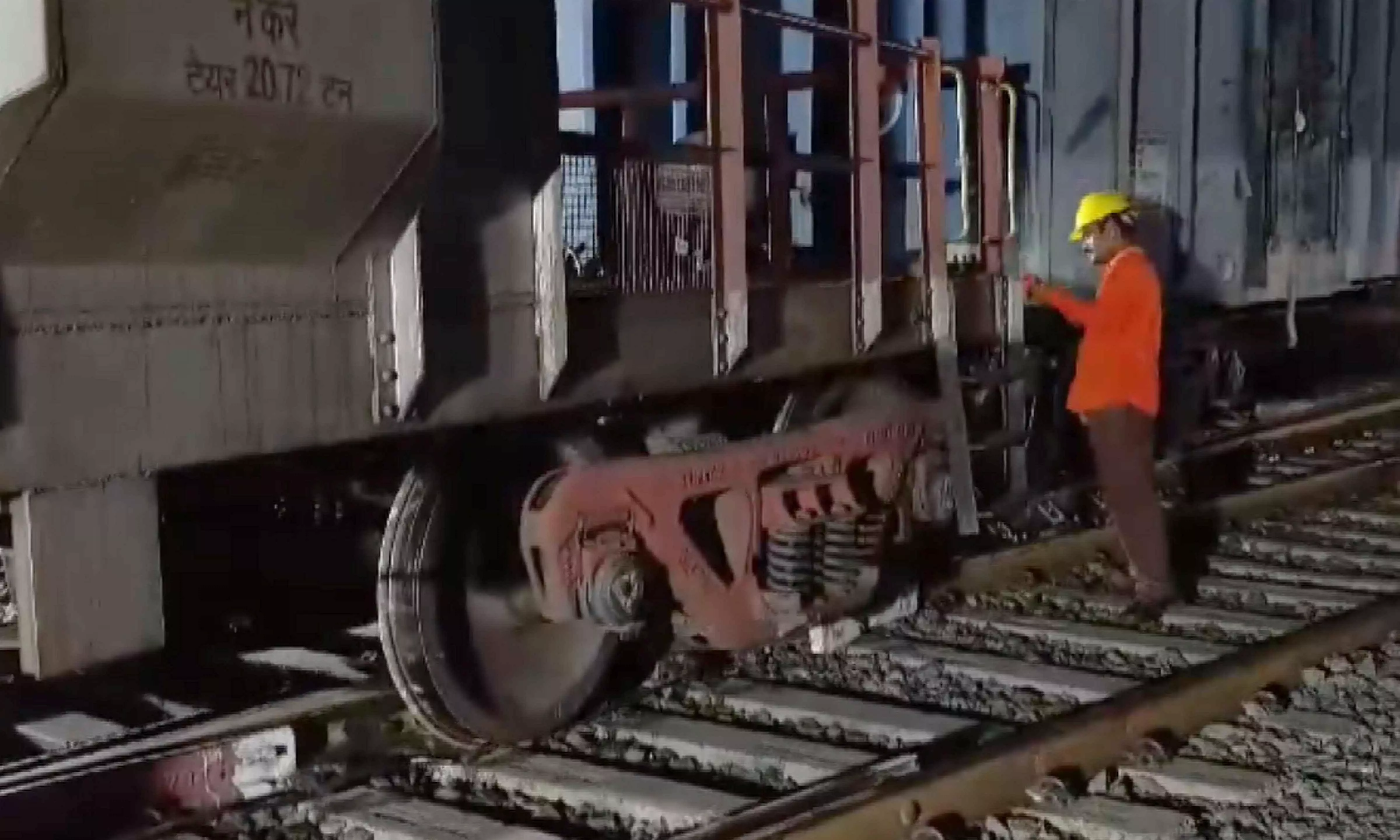 Goods Train Derails in West Bengals Ranaghat