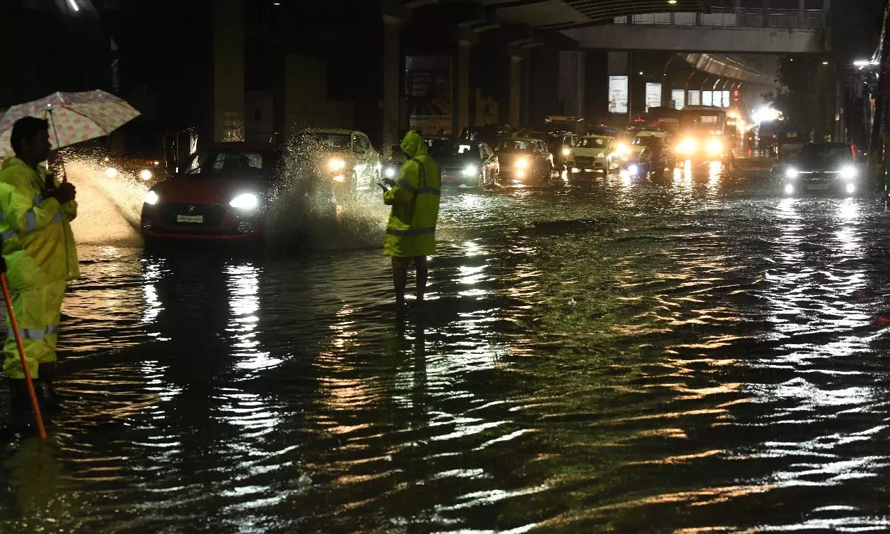 Persistent Rains Drench Hyderabad, Orange Alert for Next Two Days