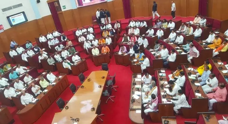 Odisha Assembly Begins on Stormy Note