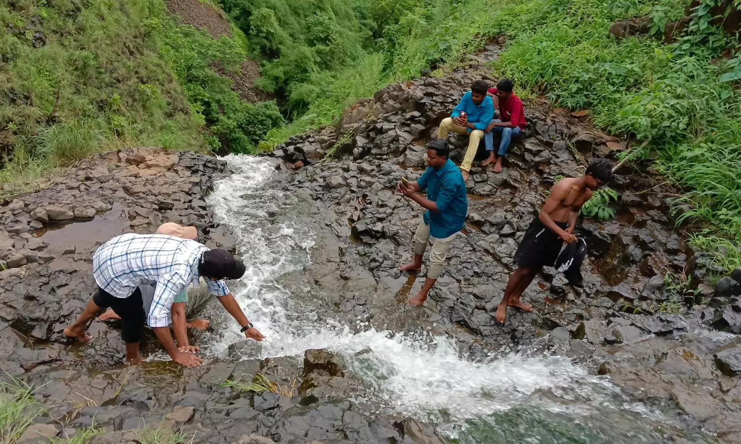 Waterfalls Came to Life with Incessant Rains in Warangal and Karimnagar