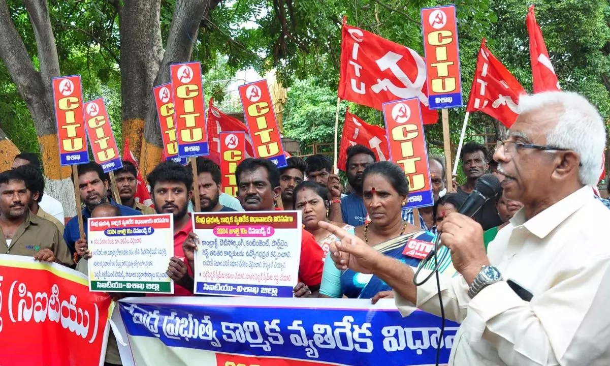 Andhra Pradesh: CITU Asks Why Centre Did Not Allot a Penny to VSP