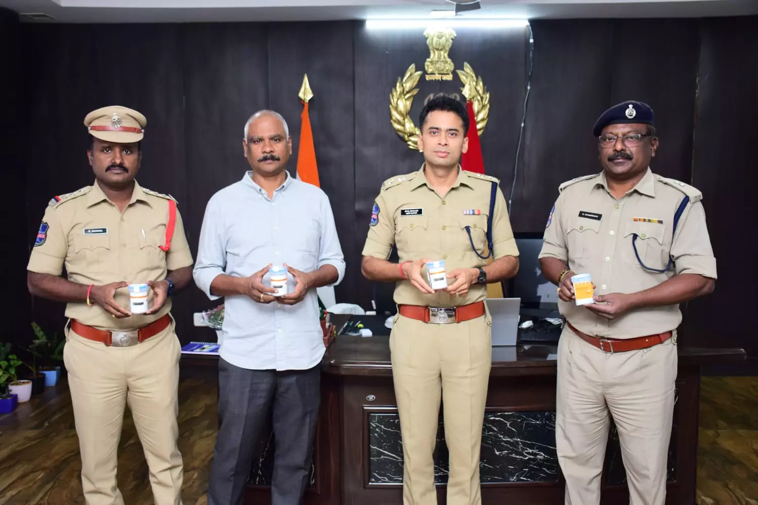 Sircilla police nab 8 with help of ganja kits