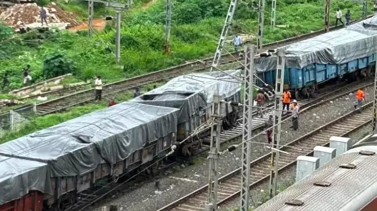 Goods Train Derails Near Bhubaneswar Station, No One Hurt