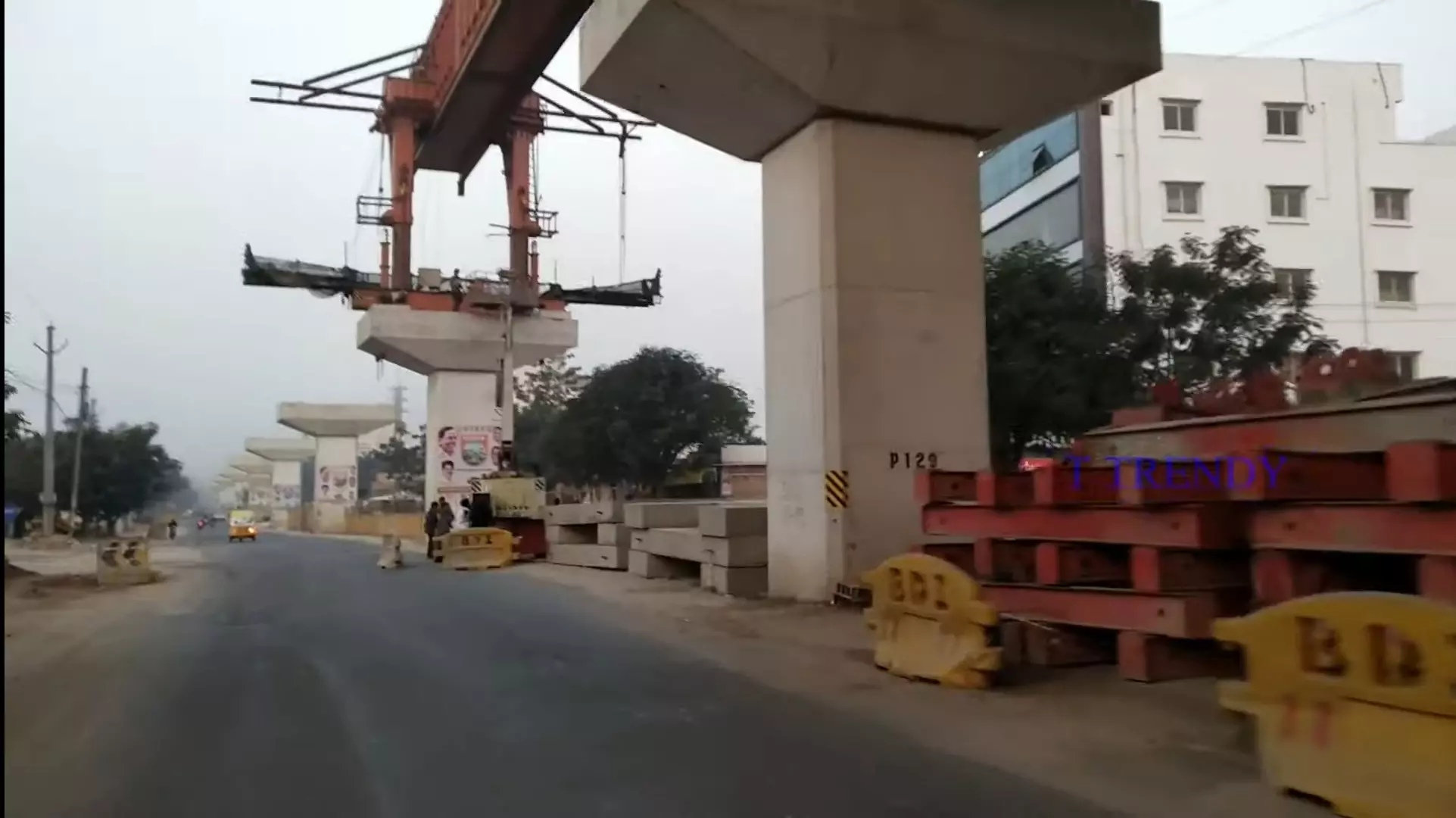 Elevated corridor works hit traffic in Uppal