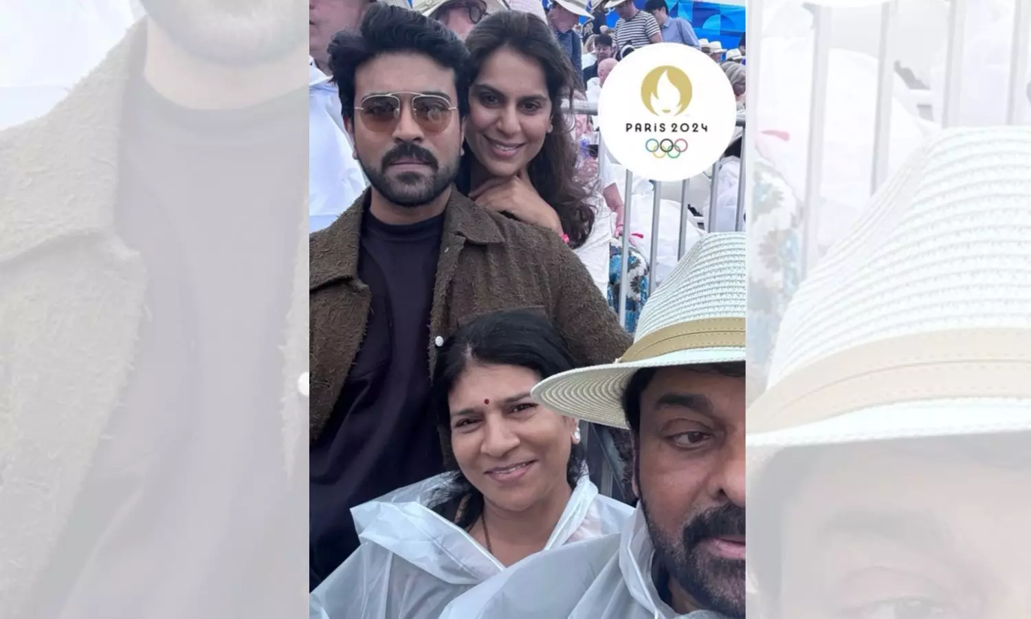 Chiranjeevi and Family Attends 2024 Paris Olympics Opening Ceremony