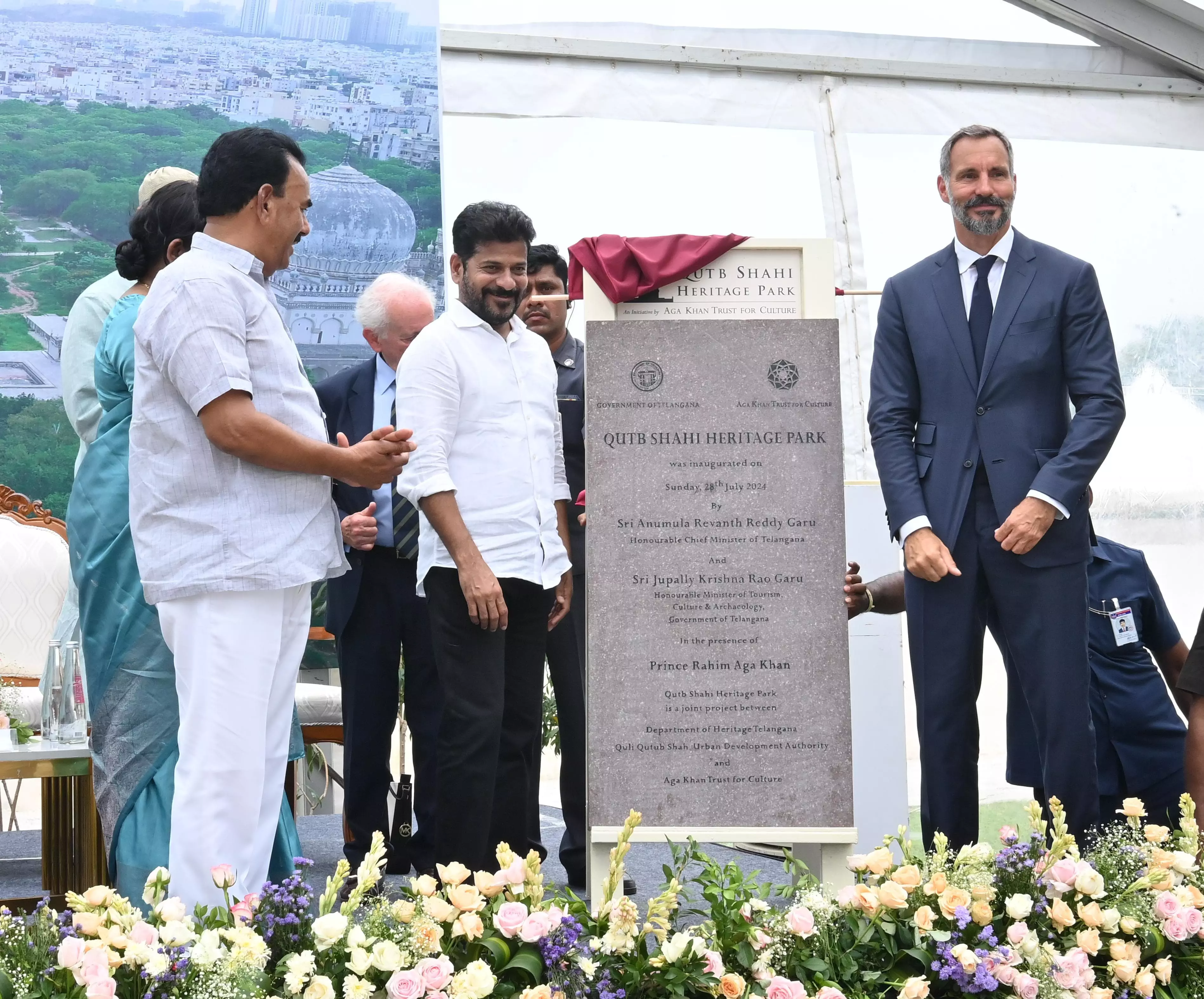 CM Revanth Reddy inaugurates Qutb Shahi Heritage Park