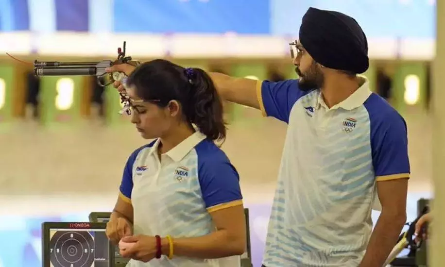 Paris Olympics: Manu Bhaker - Sarabjit Singh win Bronze medal in 10m air pistol mixed team event