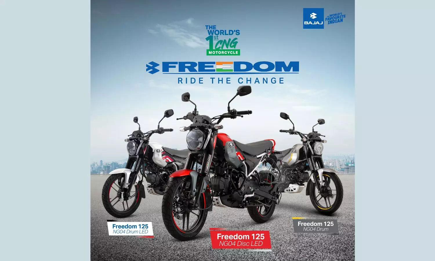 Bajaj’s Freedom 125 CNG bike to be sold in 77 towns by 77th Independence Day