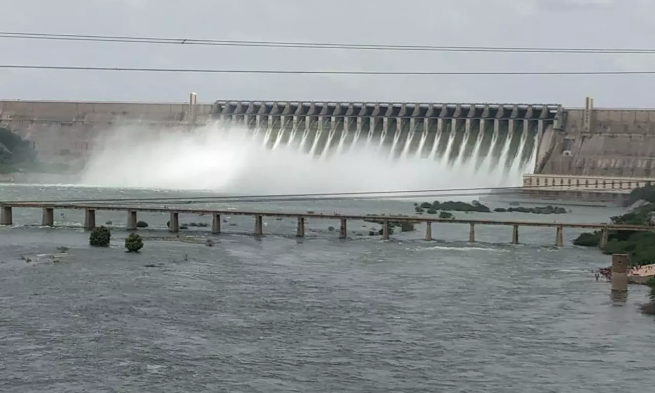 Inflow to Nagarjuna Sagar increases to over 3 lakh cusecs