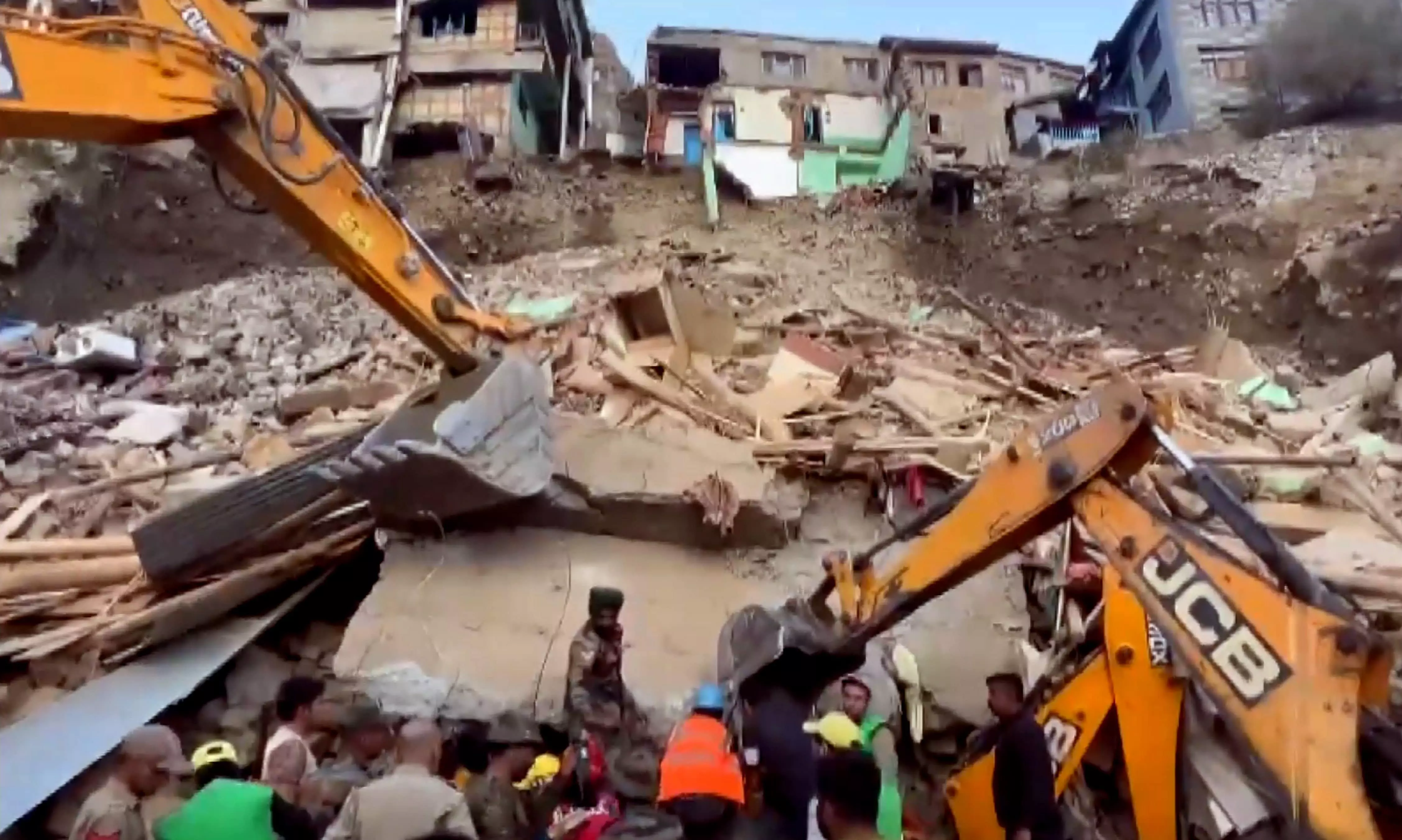 12 Injured After Building on Hill Slope Collapses In Ladakh