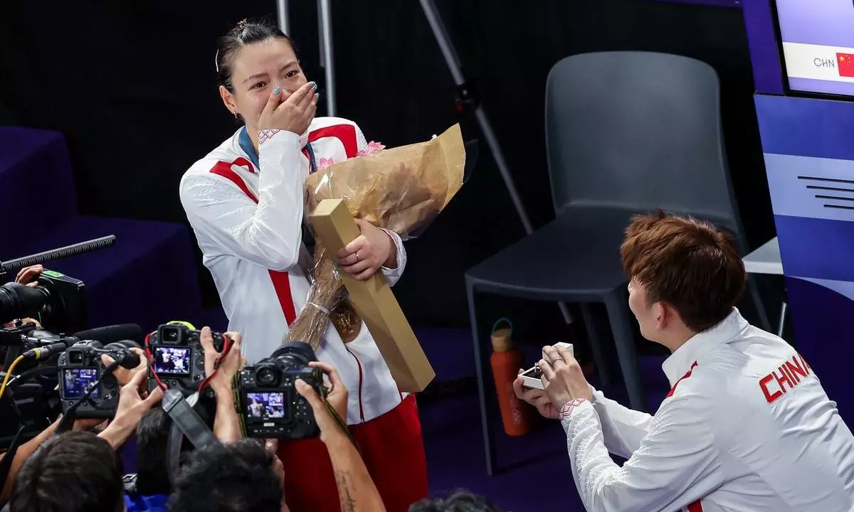 Gold medal and Diamond ring: Chinas badminton star gets a surprise at Paris Olympics