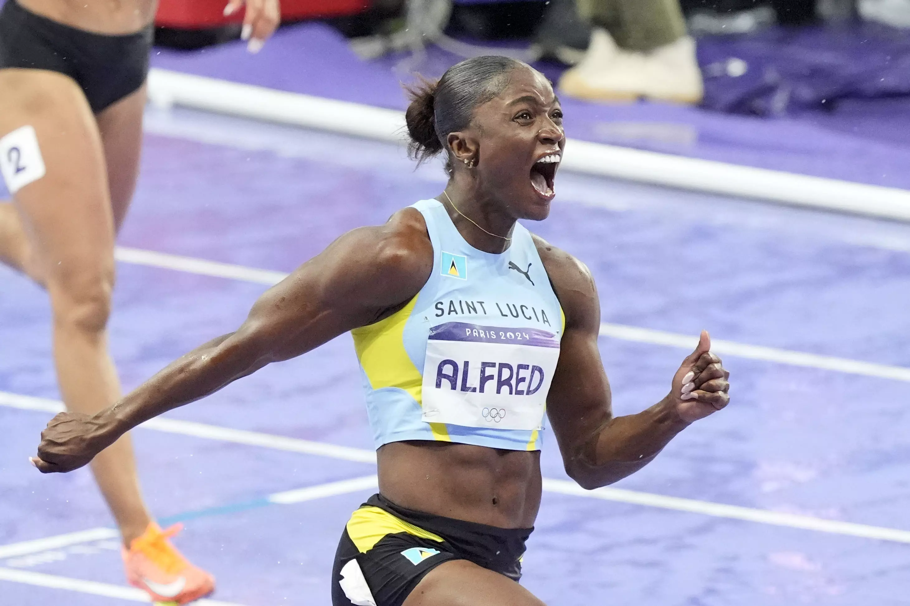 Julien Alfred wins 100 meter for St. Lucias 1st Olympic medal