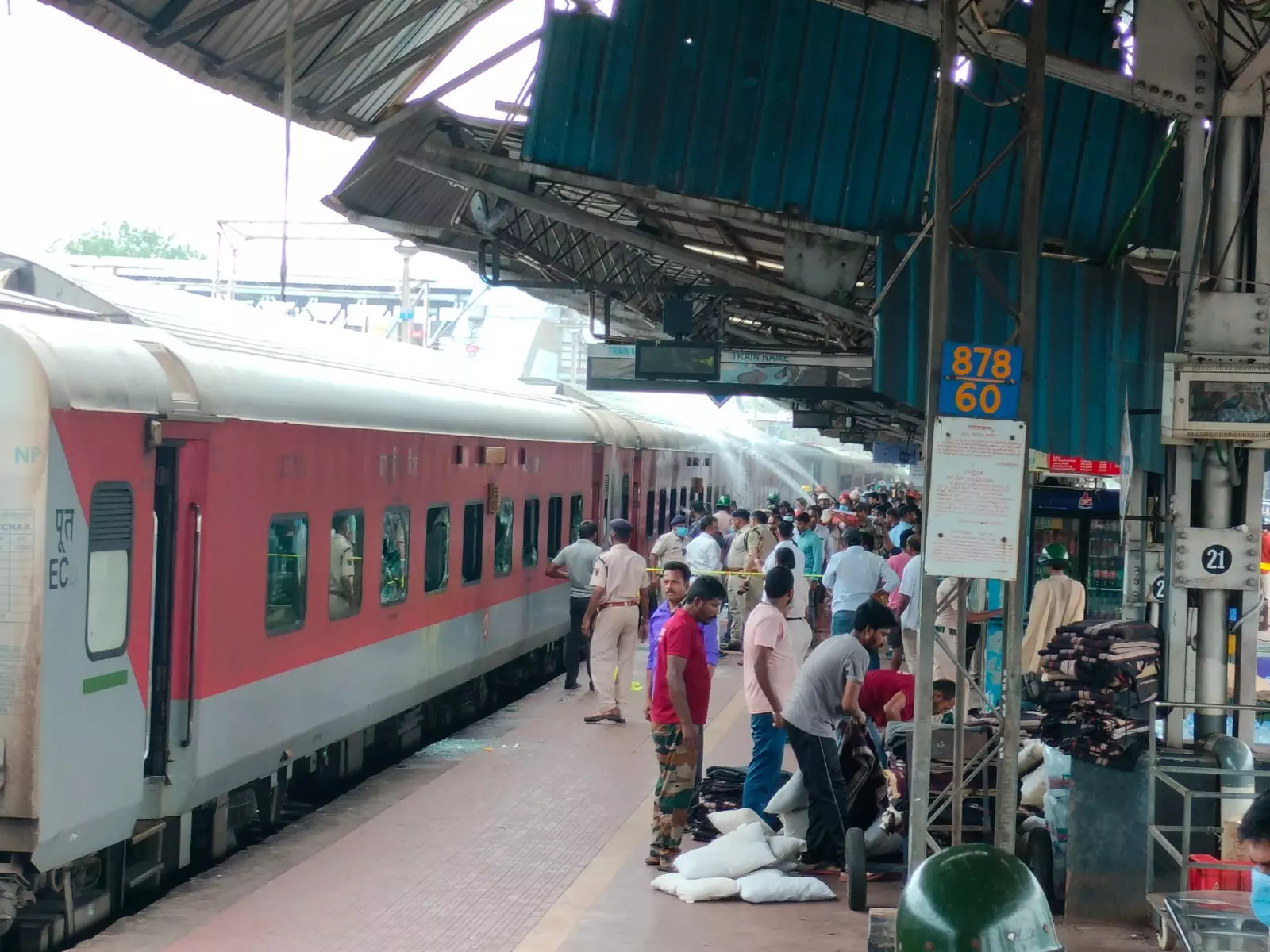 Heavy rains disrupt train services in AP, Telangana