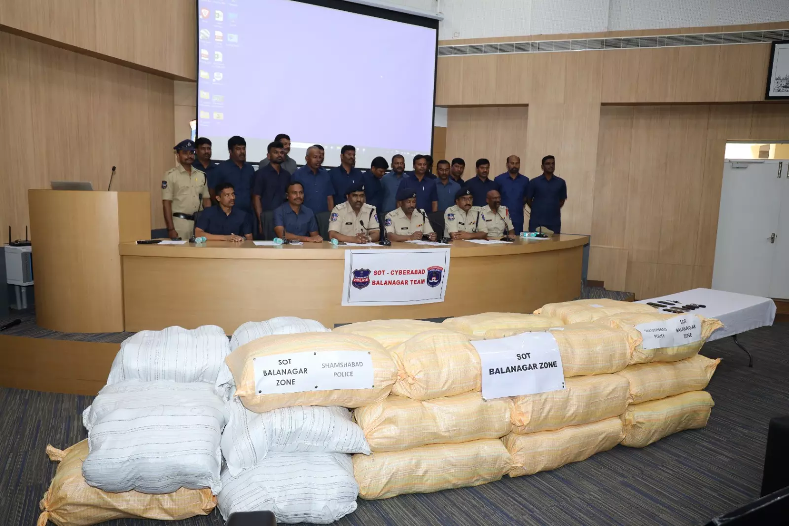 Five inter-State ganja smuggling gang held; Contraband worth Rs.2.94 Cr seized