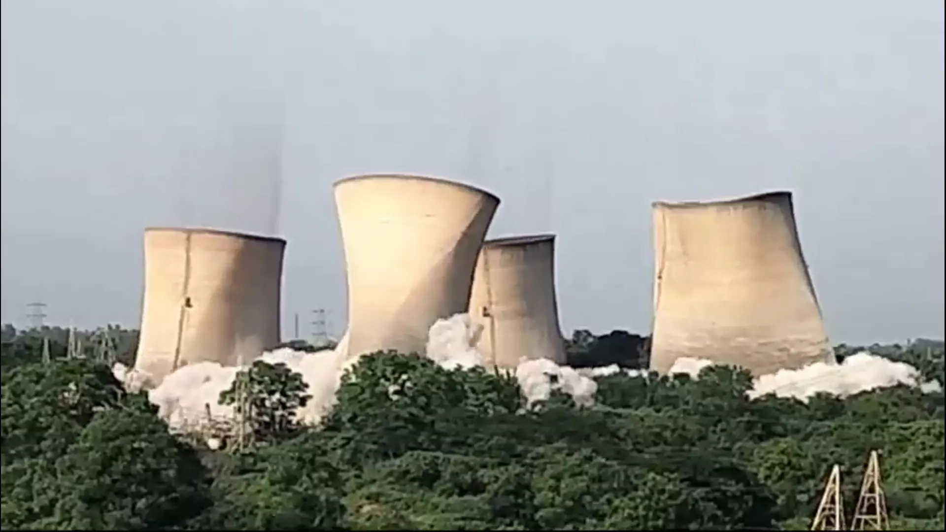 Telangana Genco Sets Record with Controlled Implosion of KTPS Cooling Towers