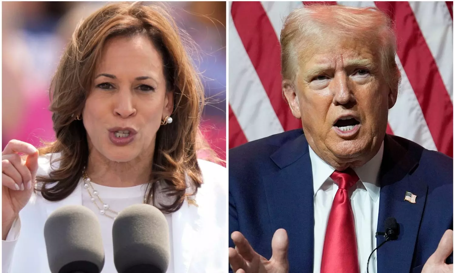 Trump offers three September debates against surging Harris