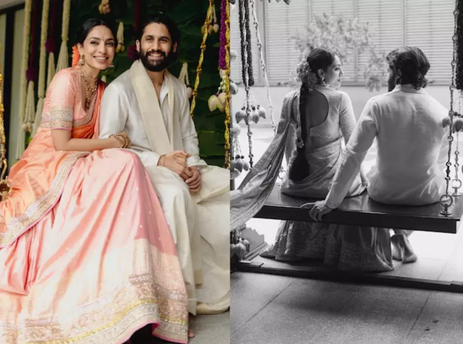 Sobhita and Naga Chaitanya share unseen pics from their engagement