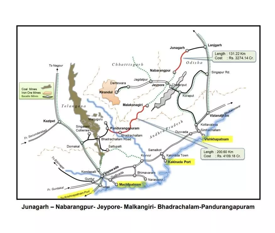 Union Cabinet Approves New Railway Line Connecting Bhadradri Temple Town