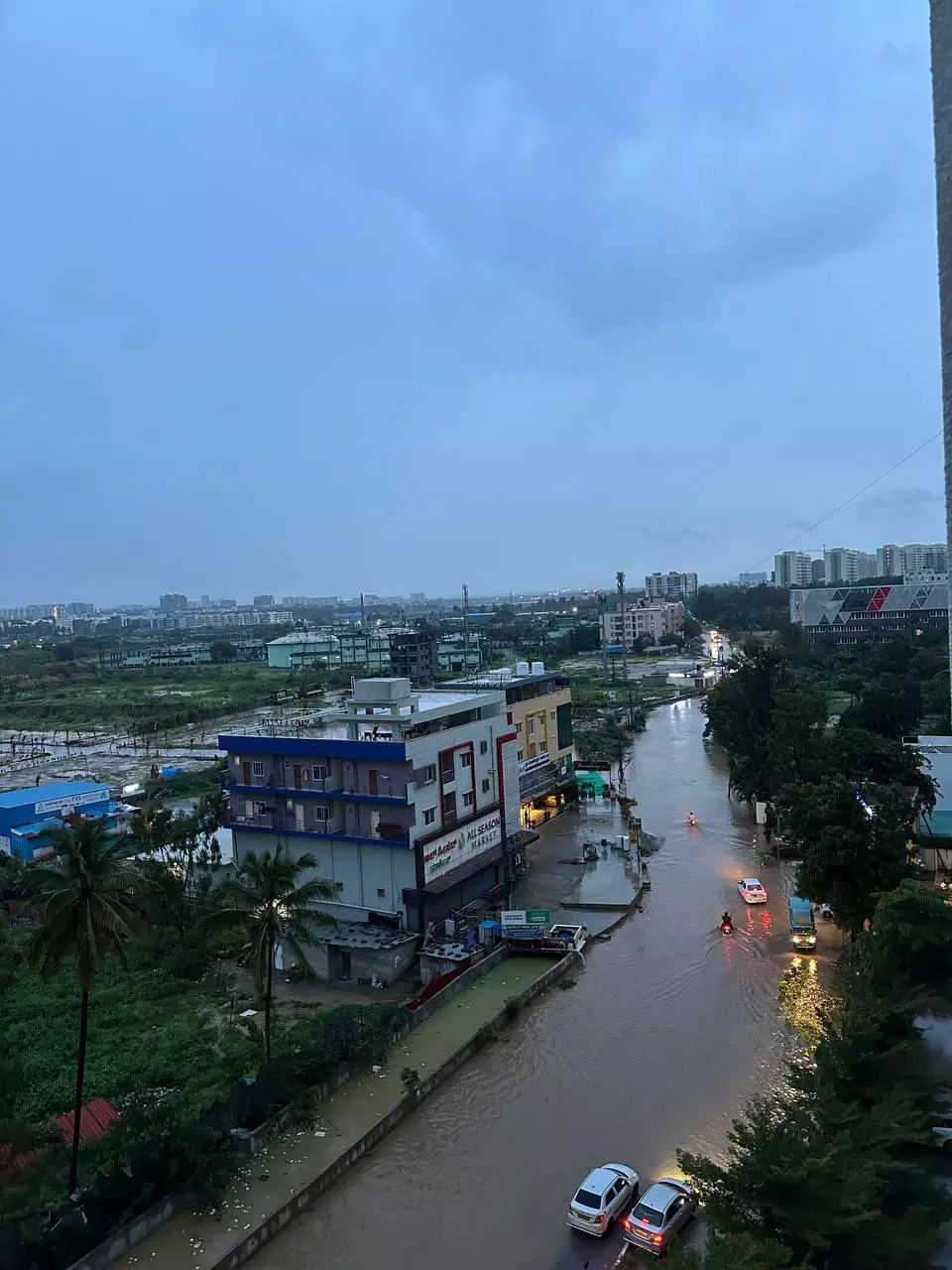 Residents Angry Over Waterlogged Roads in Bengaluru