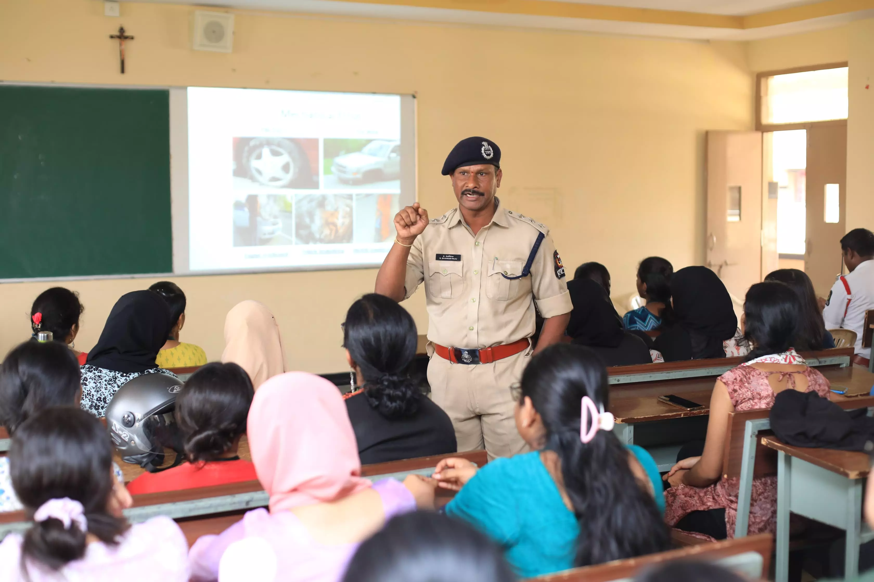 Traffic Police Conducts Road Safety Awareness Session at St Francis College