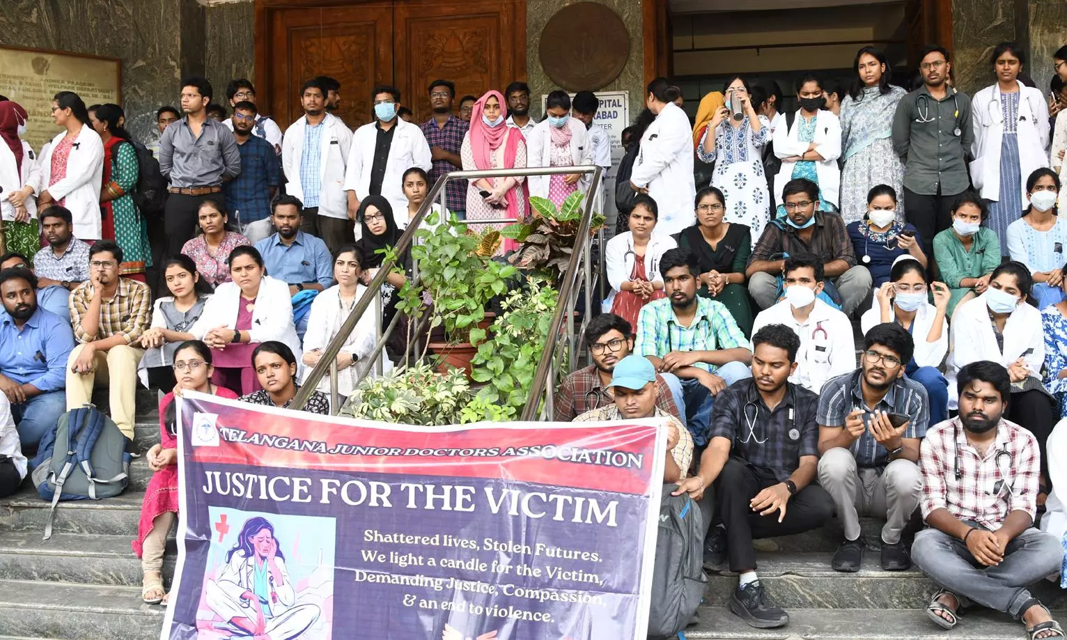 Indefinite Strike by Telangana Doctors in Solidarity with Kolkata Rape Victim