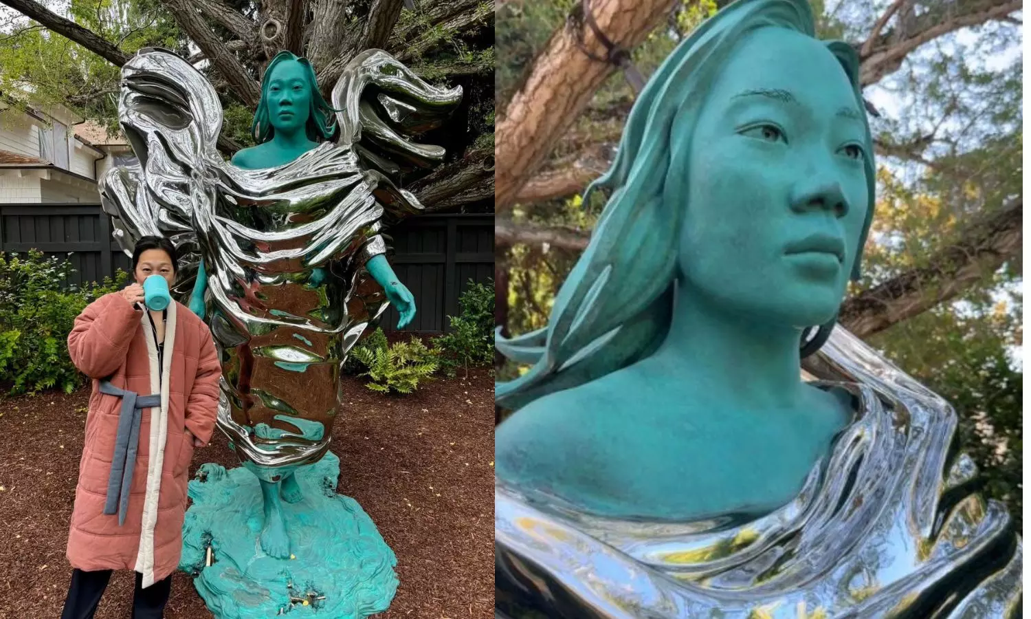 Mark Zuckerberg Installs Giant Sculpture of Wife Priscilla In Backyard