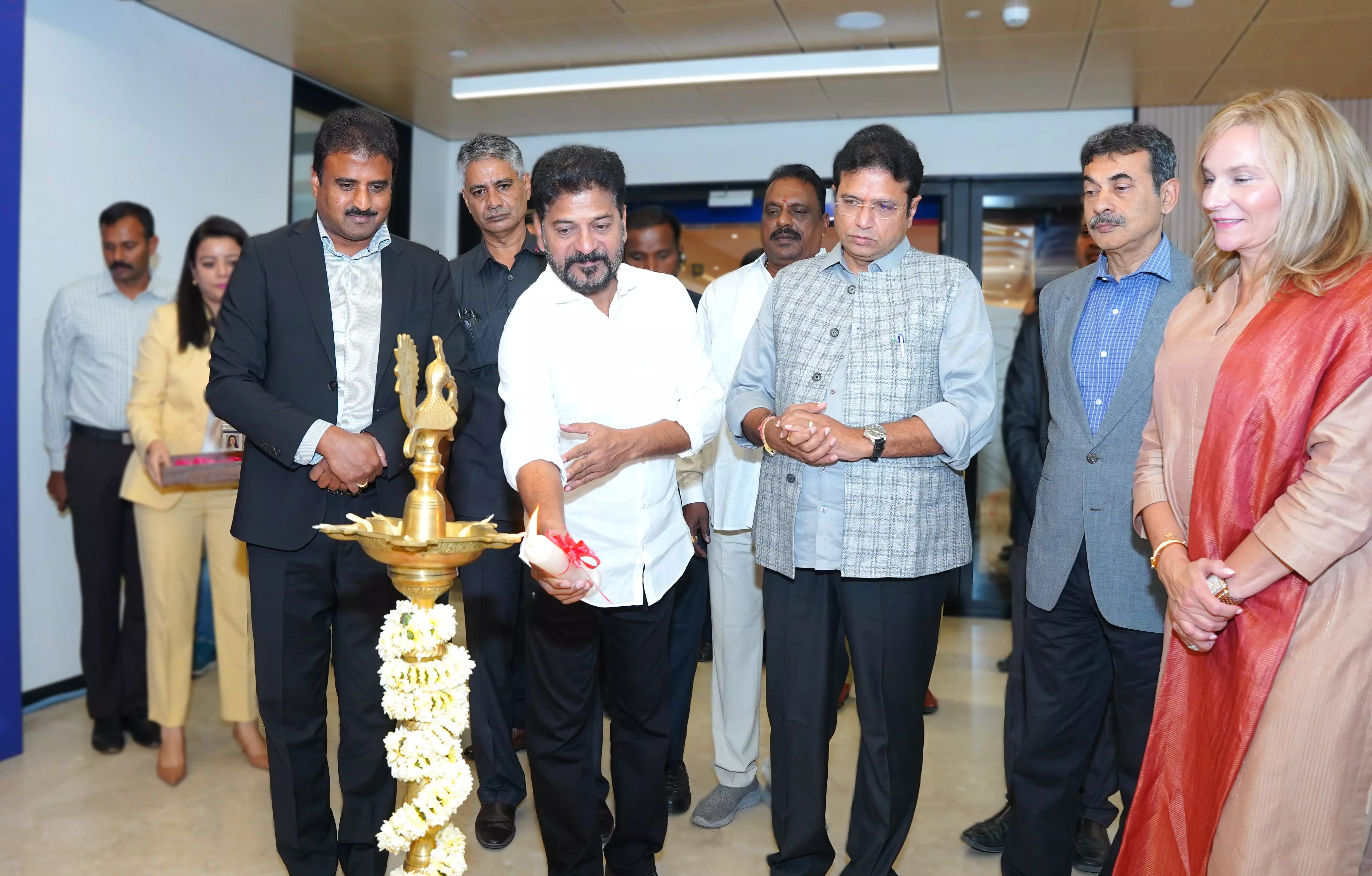 Revanth Reddy lays stone for IT giant Cognizant new campus in Hyderabad