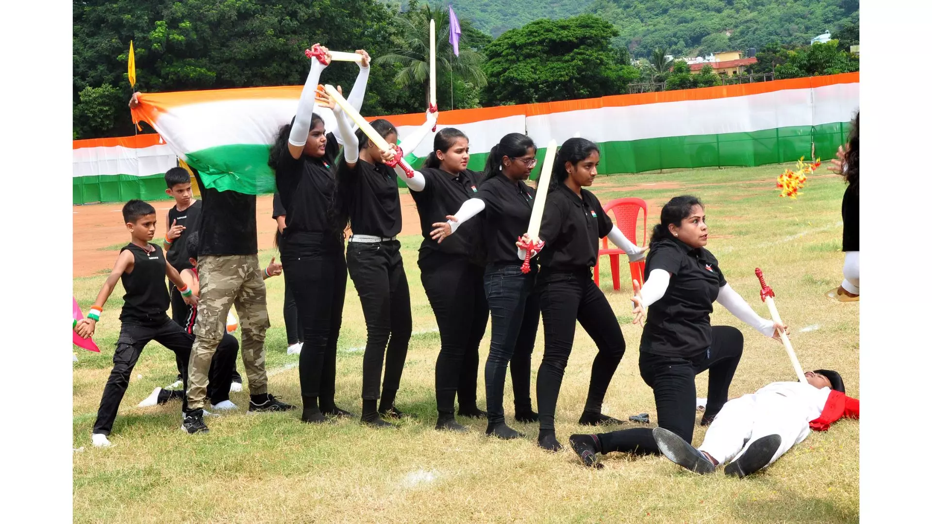 I-Day celebrations at Waltair division of rlys