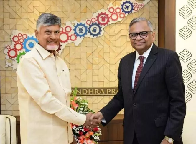 CM Chandrababu Naidu Meets Tata Group Chairman, CCI and BCI Delegations