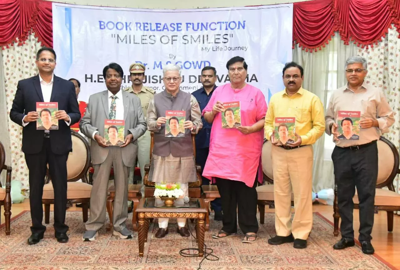 Telangana: Governor Jishnu Dev Varma Launches Dr M.S. Gowd’s Miles of Smiles