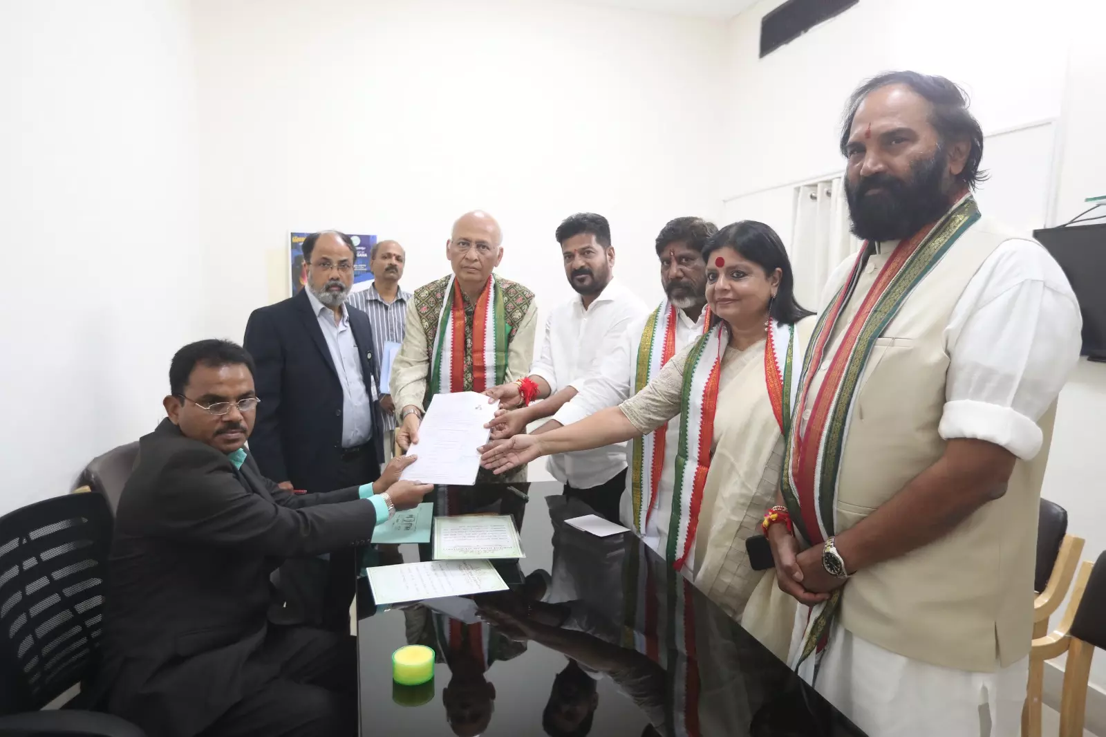 Singhvi files nomination as Congress RS candidate