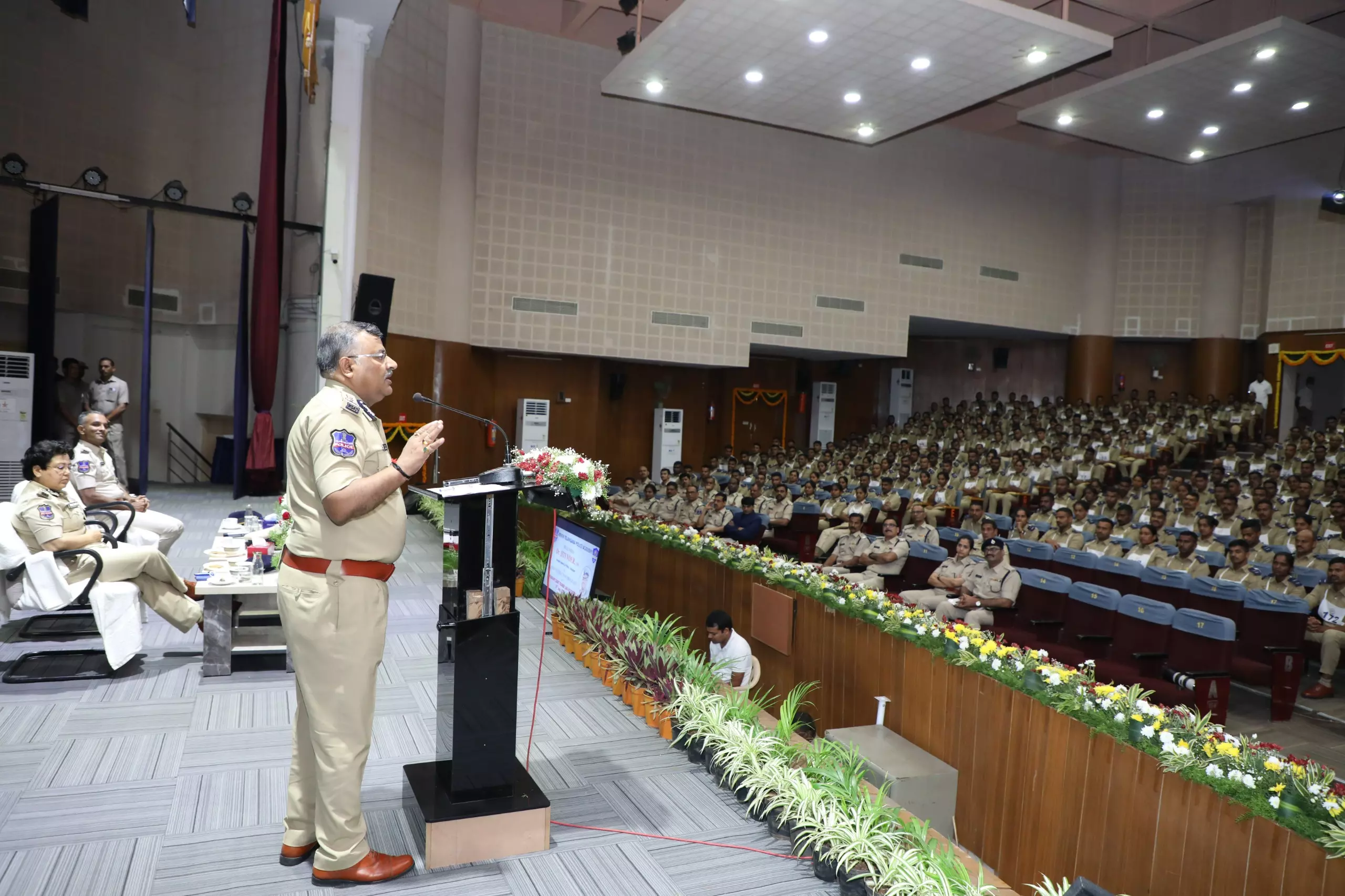 DGP Jitender Visits Telangana Police Academy