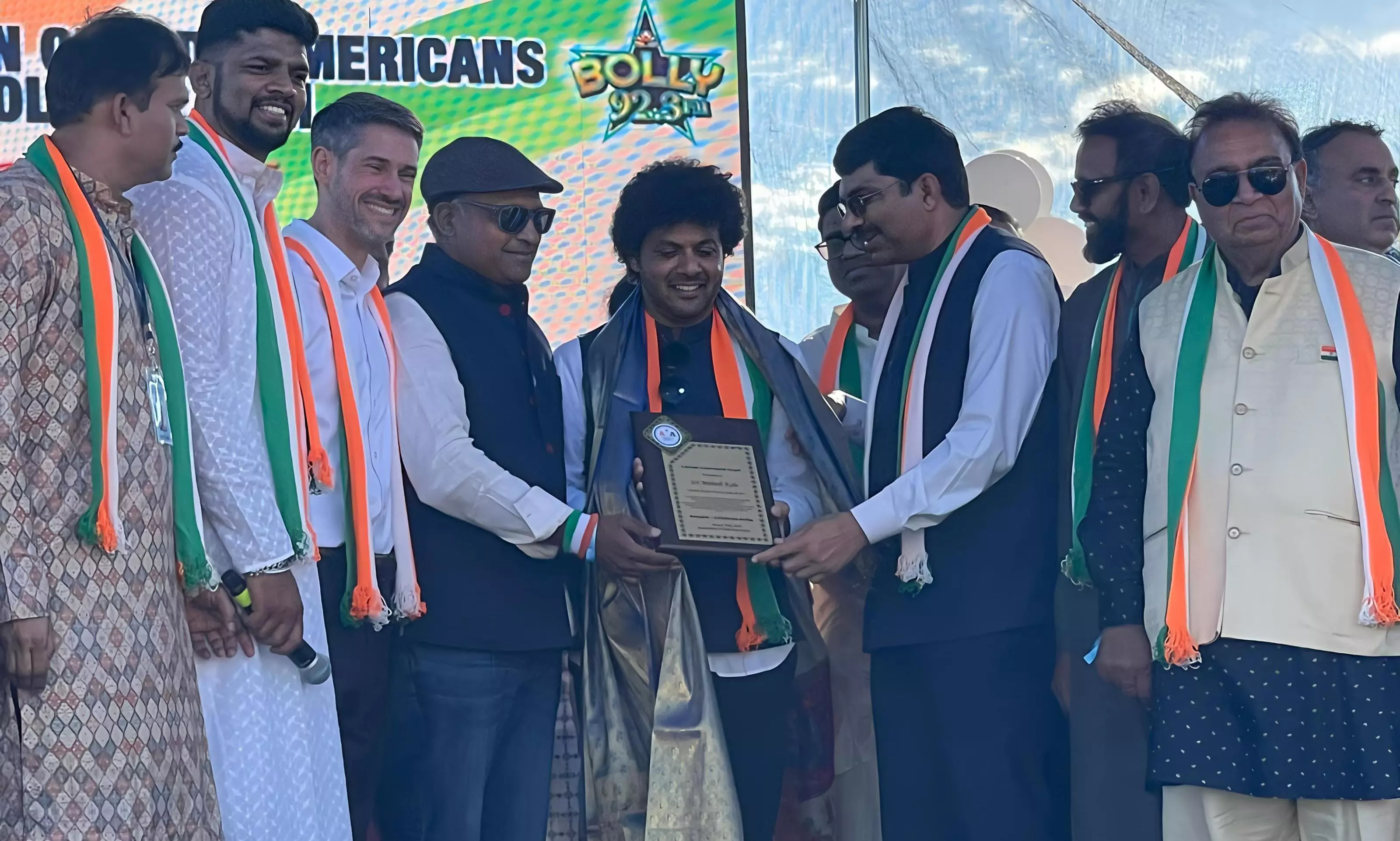 Mahesh Kale Honoured with Lifetime Achievement Award by the Association of Indo-Americans at India Independence Day Celebrations