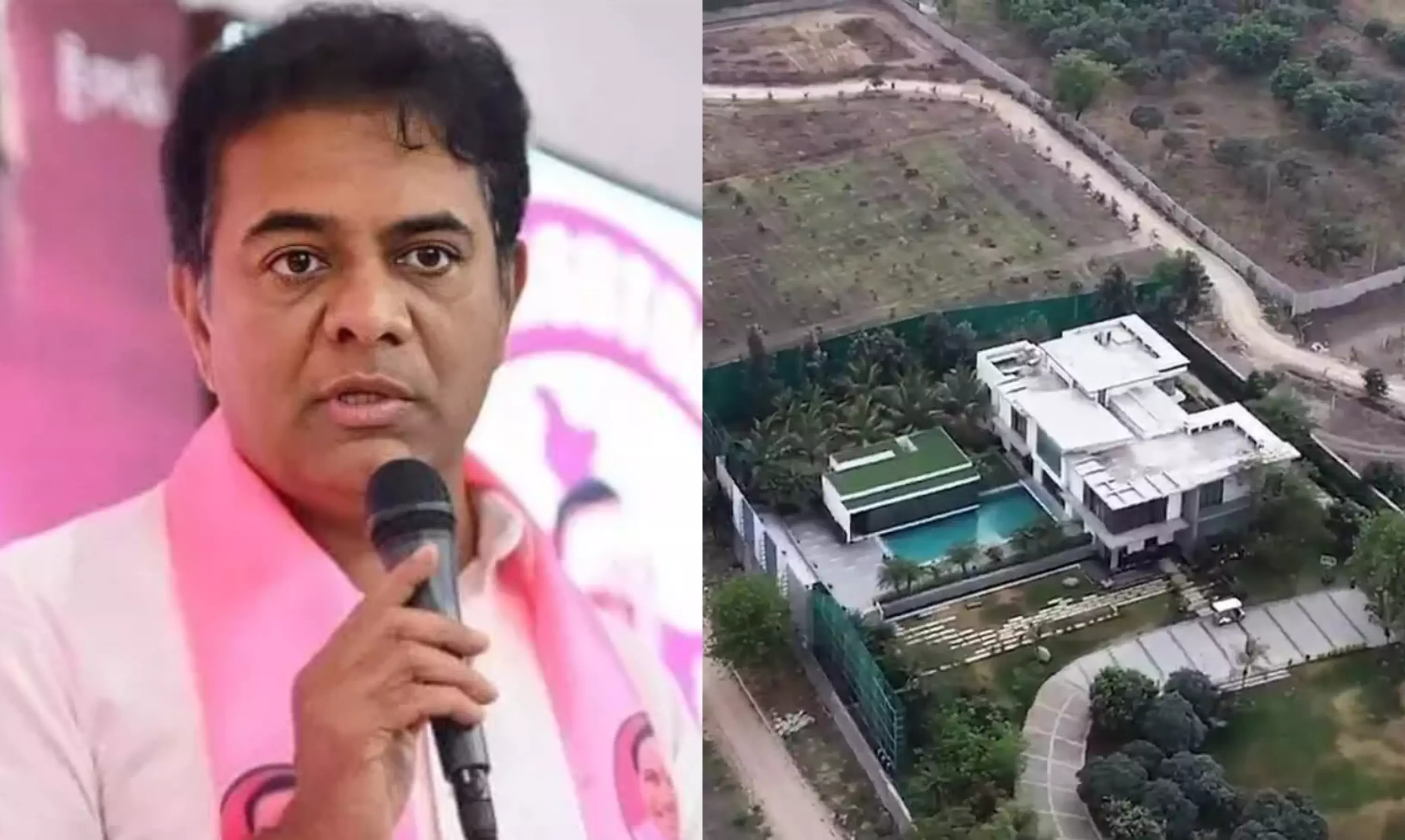 Congress, BJP Slam KTR over Janwada Farmhouse Issue